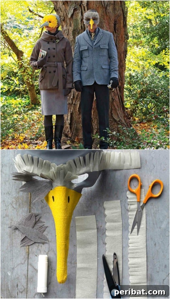 Cute DIY Bird Mask