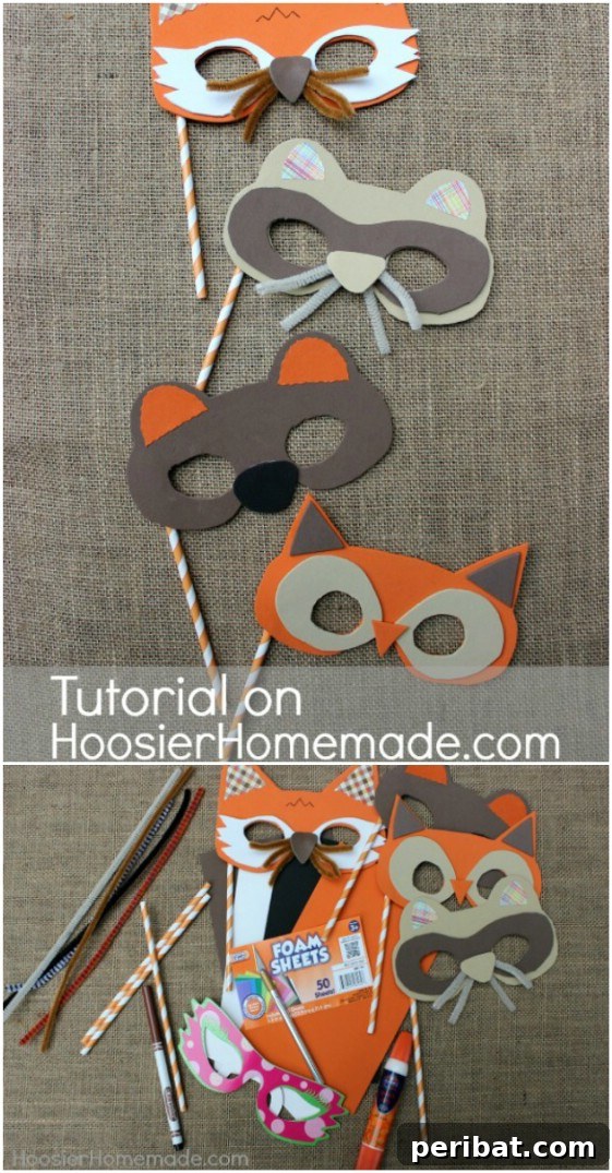DIY Woodland Creatures Masks