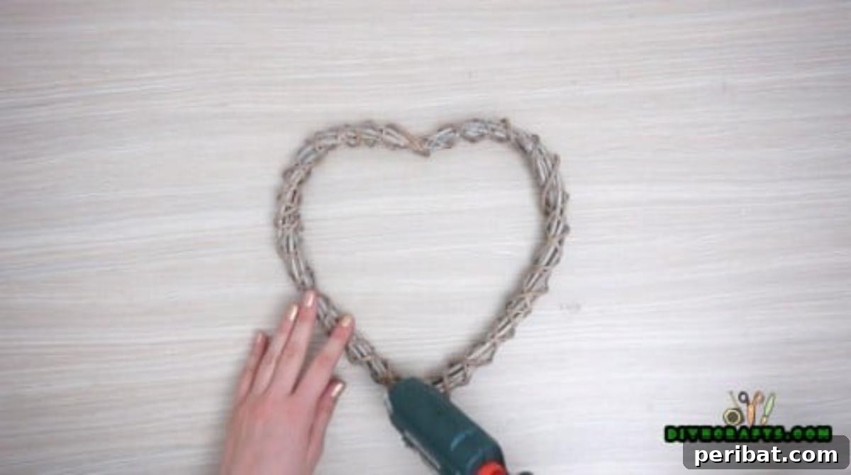 Minutes to Marvelous: 5 Easy Fall DIY Decor Projects 17 Starting with a plain, undecorated grapevine wreath as the base for the 'Hello Fall' DIY project.