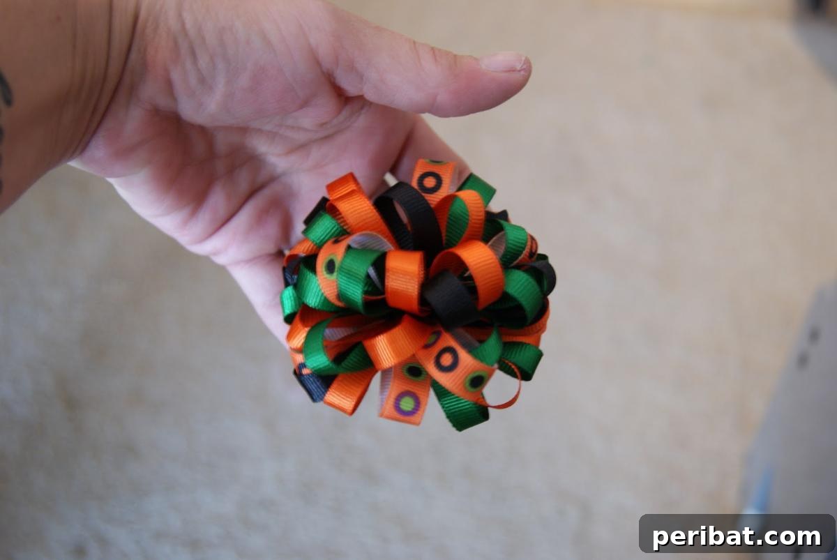 Vibrant Great Pop Bow, crafted with multiple looped ribbons for a voluminous and eye-catching effect, suitable for various occasions.