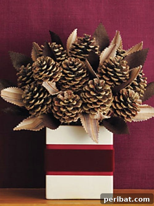 Glittery Pinecone Bouquet