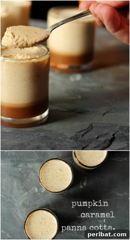 Pumpkin Caramel Panna Cotta