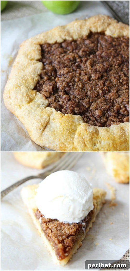 Apple Cinnamon Streusel Galette