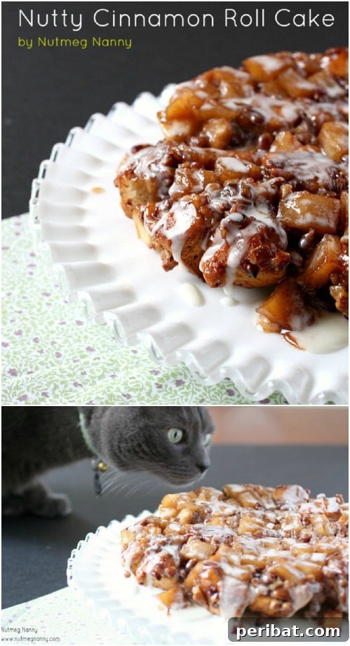 Cinnamon Roll Apple Cake