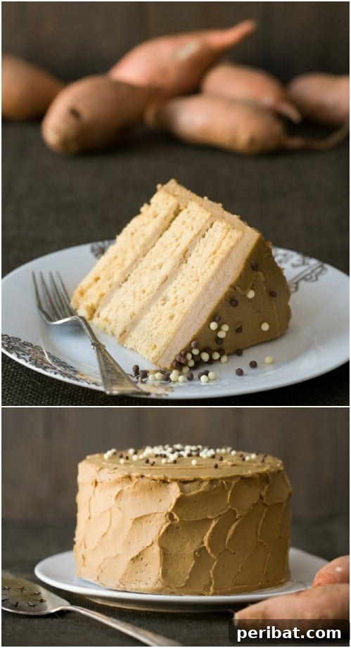 Sweet Potato Layer Cake With Molasses Buttercream 