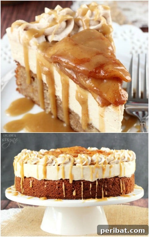 Caramel Apple Blondie Cheesecake