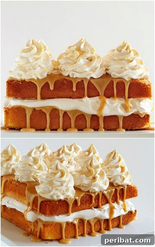 Caramel Cake With Apple Cider Whipped Cream