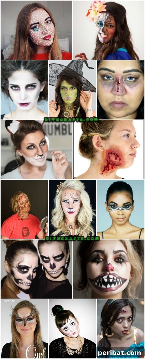30 Creative DIY Halloween Makeup Tutorials for Spooky Costumes