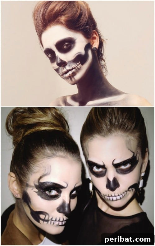 Glam Skeleton Last Minute Halloween Makeup Tutorial