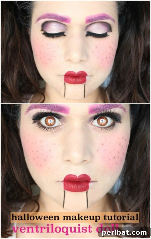 Ventriloquist Dummy Halloween Makeup Tutorial