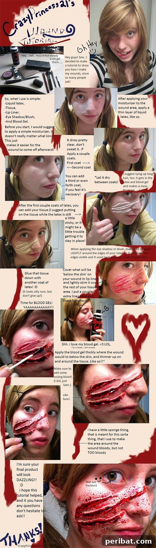 Easy Scratch Wound Special Effects Halloween Makeup