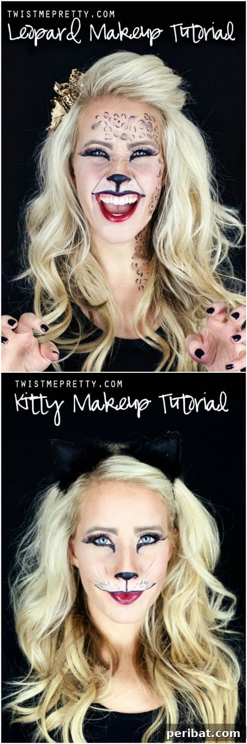 Easy Cat Mask Halloween Makeup Tutorial