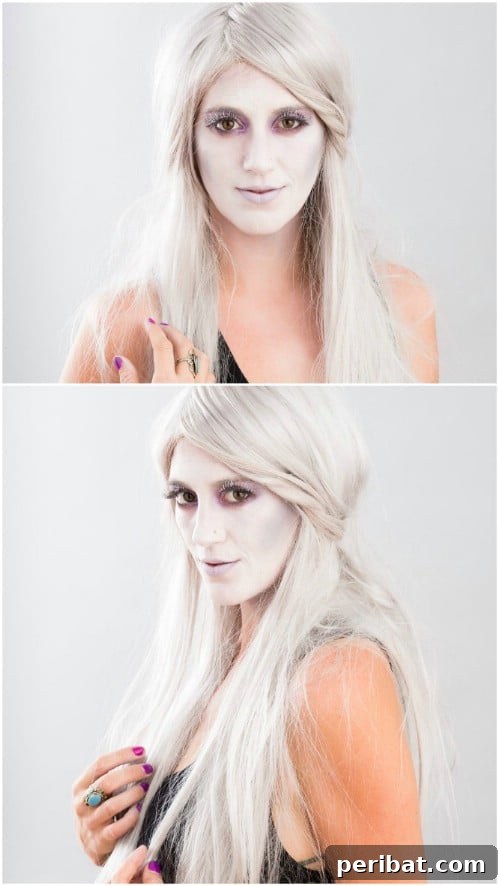 Classic Ghost Halloween Makeup Tutorial