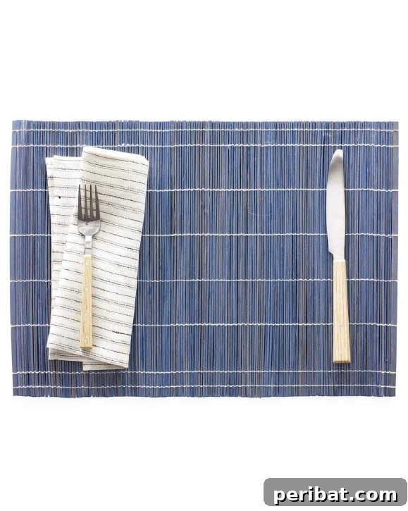 DIY Dyed Bamboo Placemats