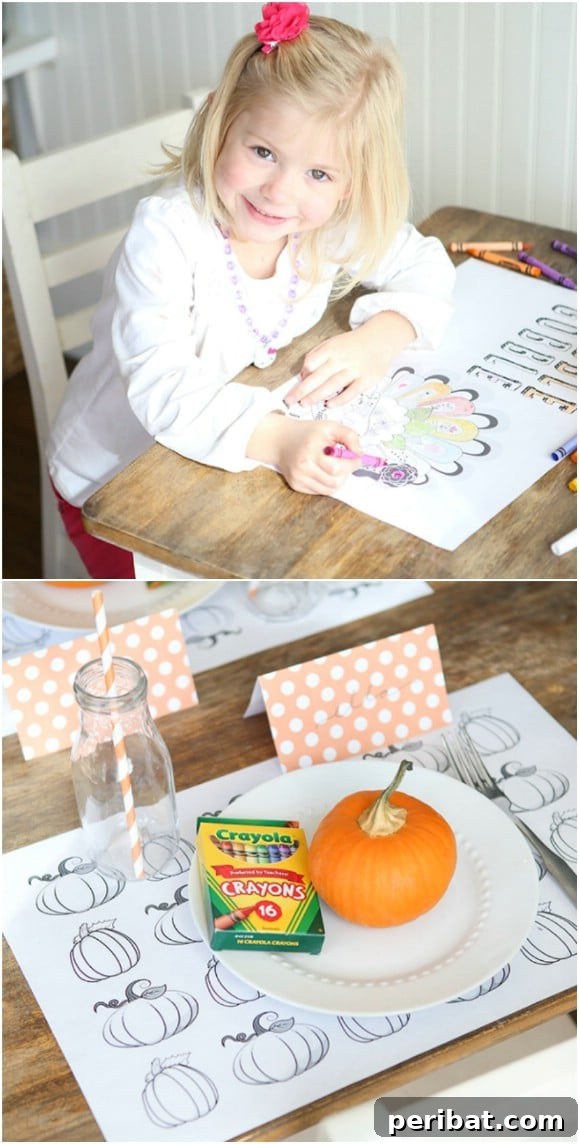 Printable Coloring Placemats