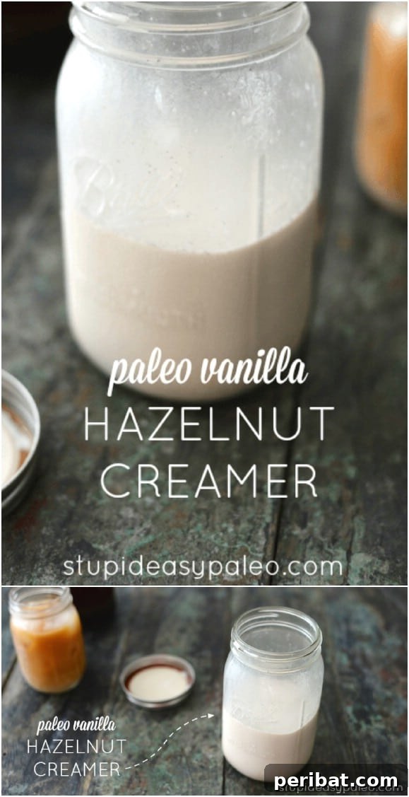 DIY Hazelnut Coffee Creamer
