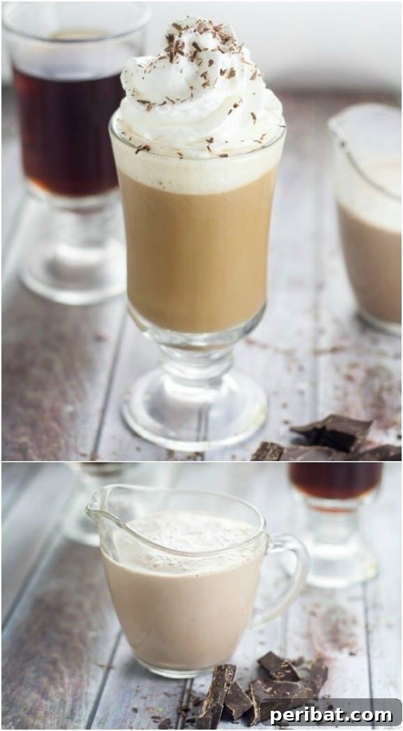 Homemade Chocolate Coffee Creamer