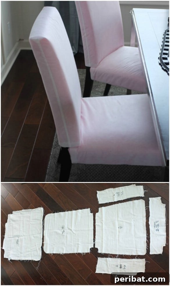 Dress Up Your Old Furniture 20 Effortless DIY Slipcover Transformations 13 Slipcovers for Straight Back Chairs