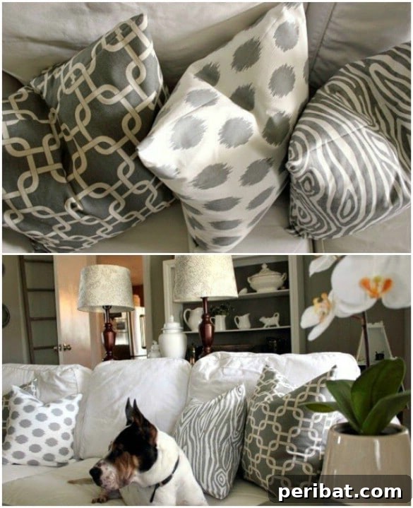 Dress Up Your Old Furniture 20 Effortless DIY Slipcover Transformations 20 Quick DIY Pillow Slipcover