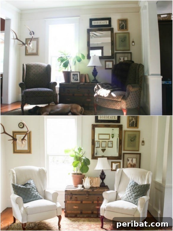 Dress Up Your Old Furniture 20 Effortless DIY Slipcover Transformations 3 DIY Recliner Slipcover from Hemp Sheet