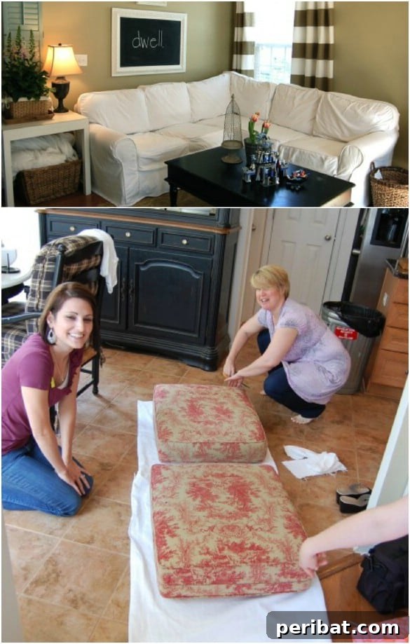 Dress Up Your Old Furniture 20 Effortless DIY Slipcover Transformations 10 Custom Sectional Sofa Slipcover Pattern