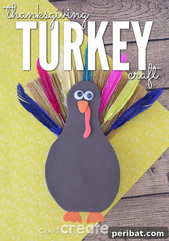 Foam turkey on table