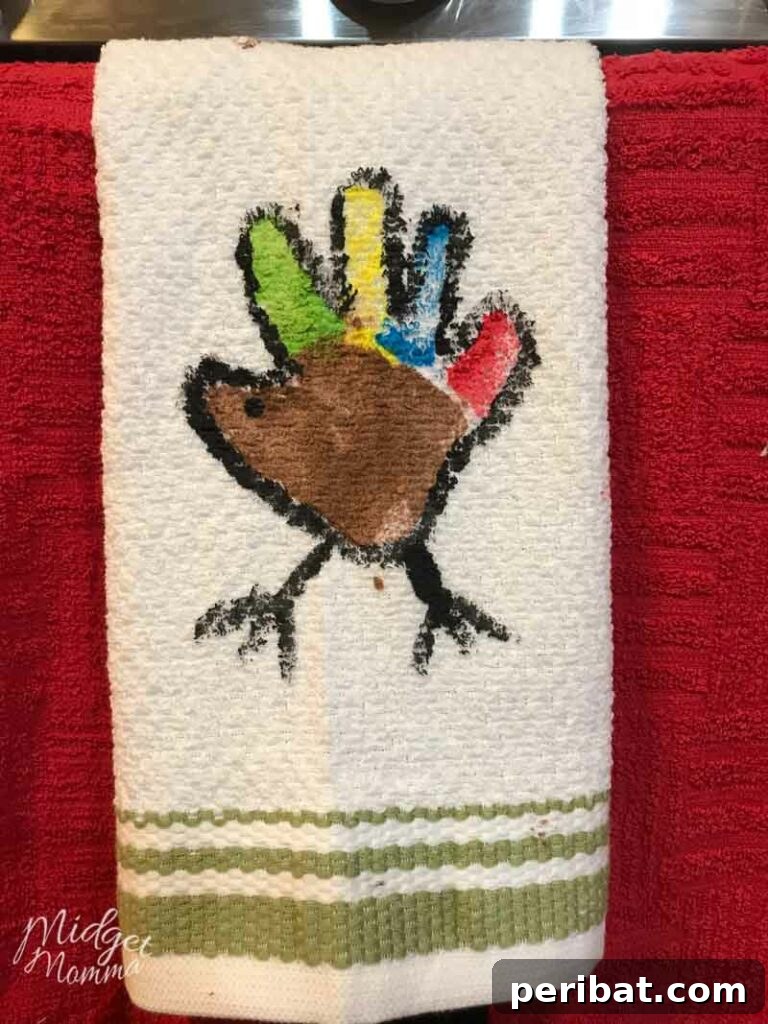 Towel hanging on stove