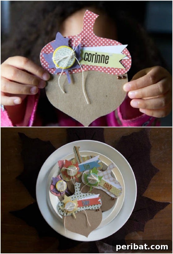 Acorn Place Cards