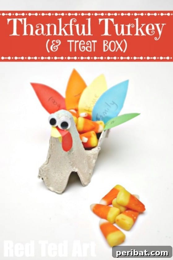 DIY Egg Carton Turkey
