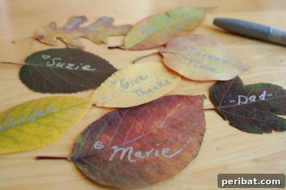 Fall Leaf Place Settings