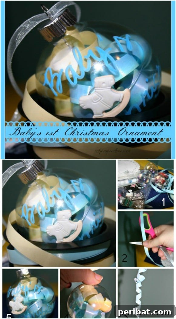 10 Adorable DIY Ornaments to Celebrate Baby's First Christmas 8 DIY Keepsake Ornament
