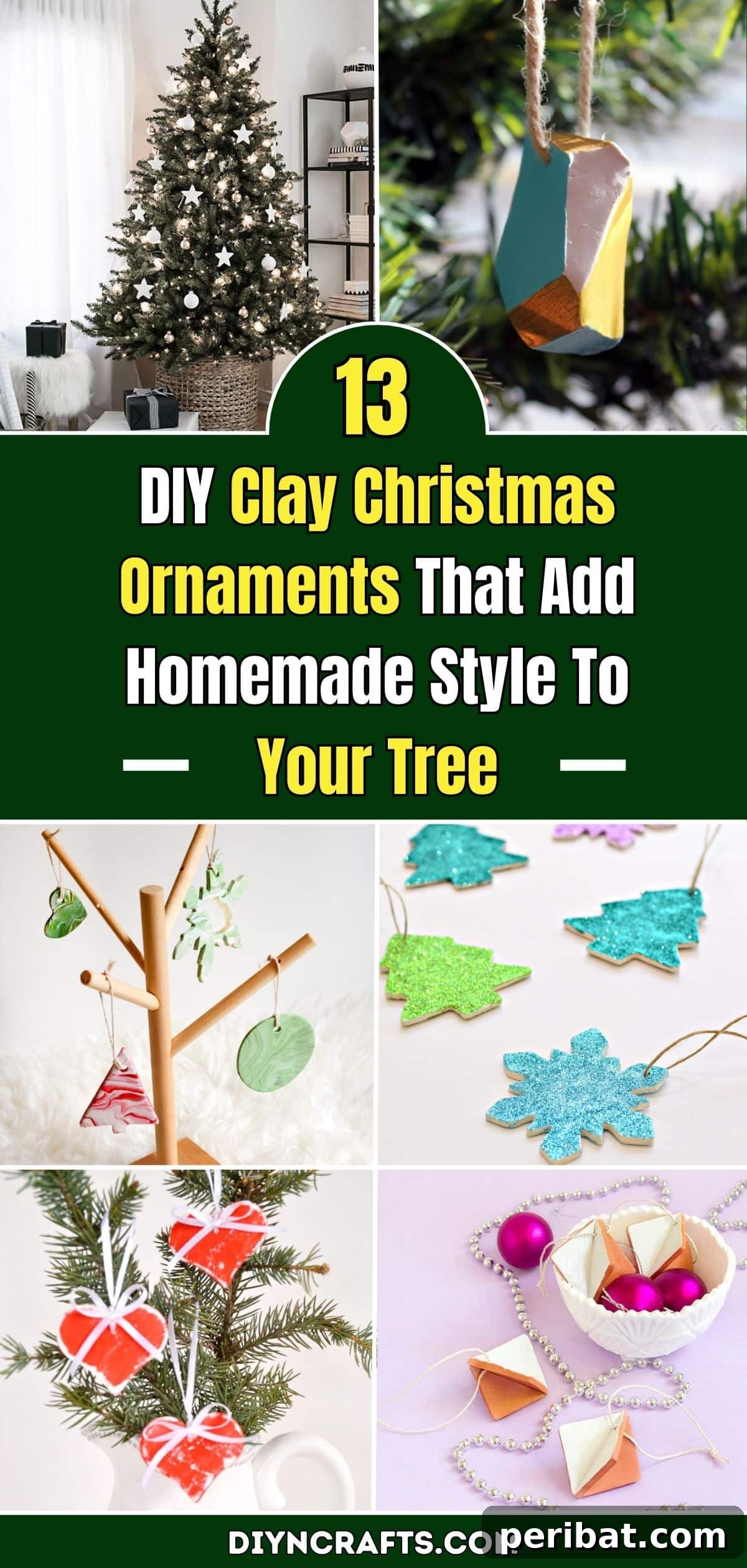 Elevate Your Tree: 13 DIY Clay Christmas Ornaments for Unique Style 2 13 DIY Clay Christmas Ornaments That Add Homemade Style To Your Tree pinterest image