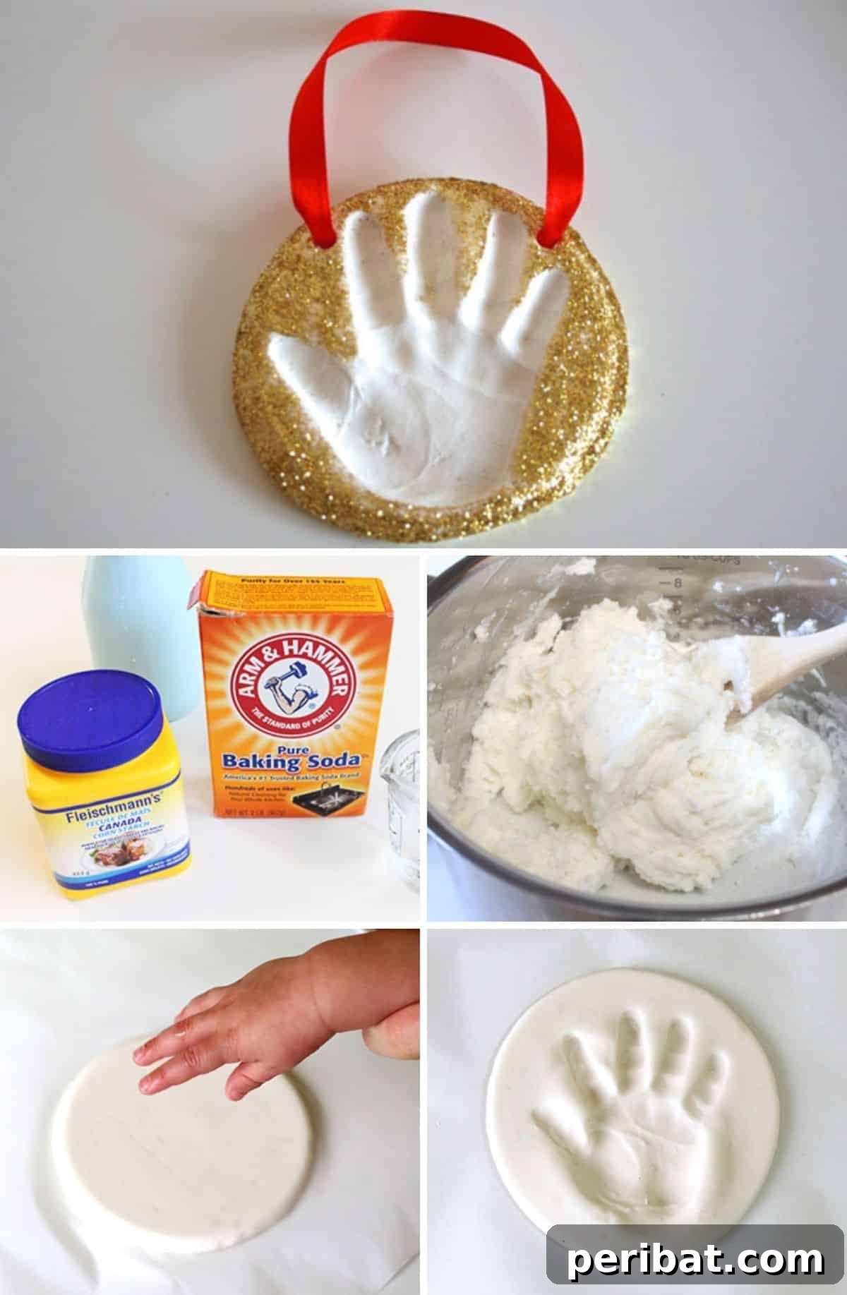 Elevate Your Tree: 13 DIY Clay Christmas Ornaments for Unique Style 11 DIY Handprint Keepsake Ornaments