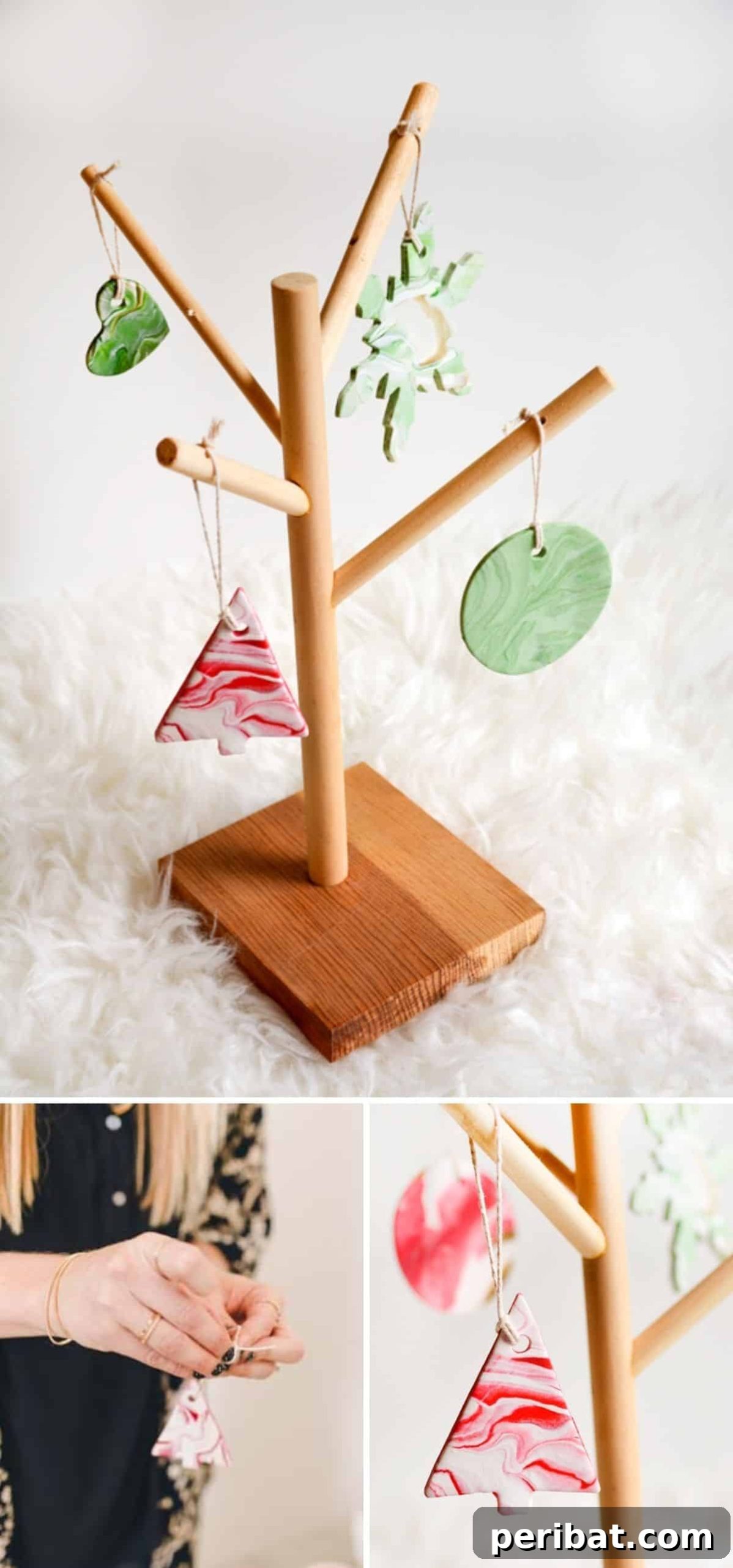 Elevate Your Tree: 13 DIY Clay Christmas Ornaments for Unique Style 12 DIY Marbled Clay Ornaments