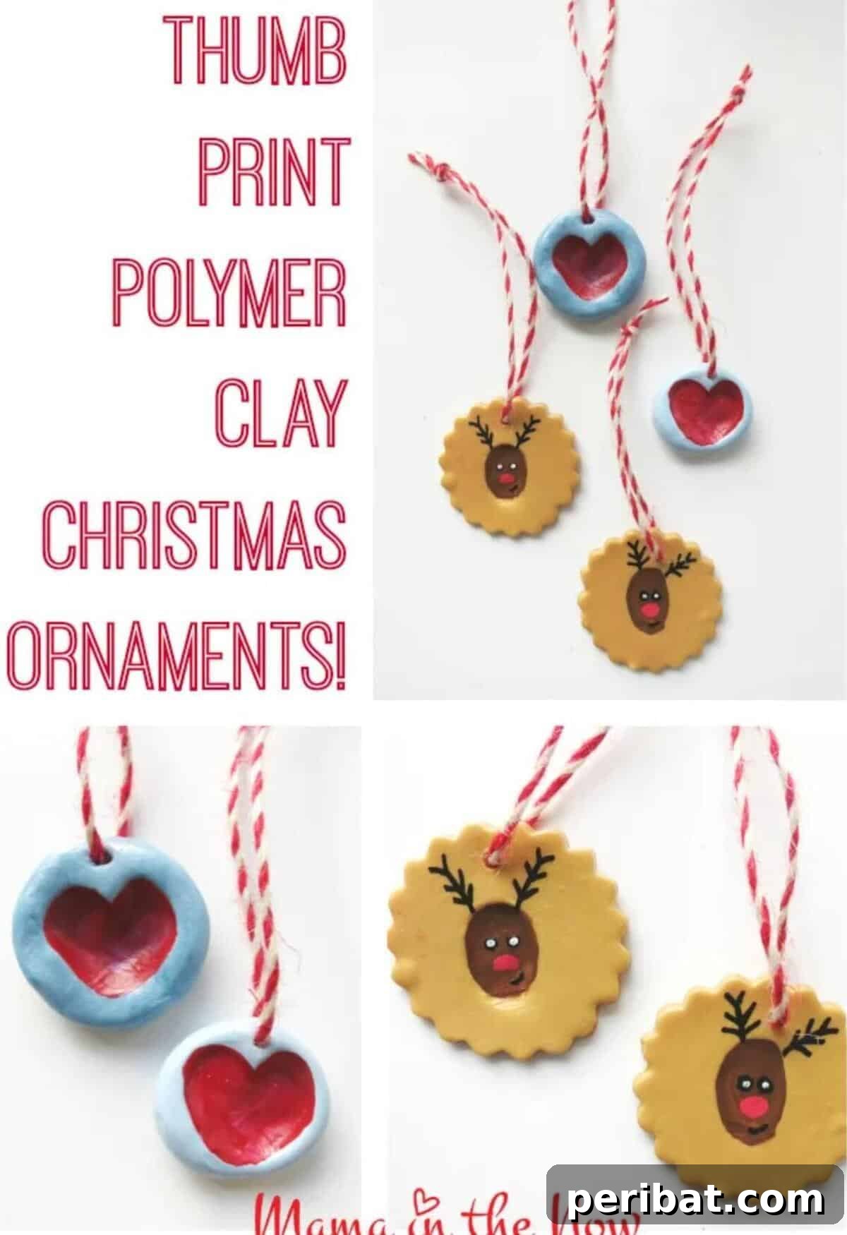Elevate Your Tree: 13 DIY Clay Christmas Ornaments for Unique Style 15 Homemade Thumbprint Christmas Ornaments