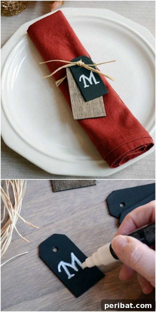 DIY Wooden Monogrammed Napkin Rings