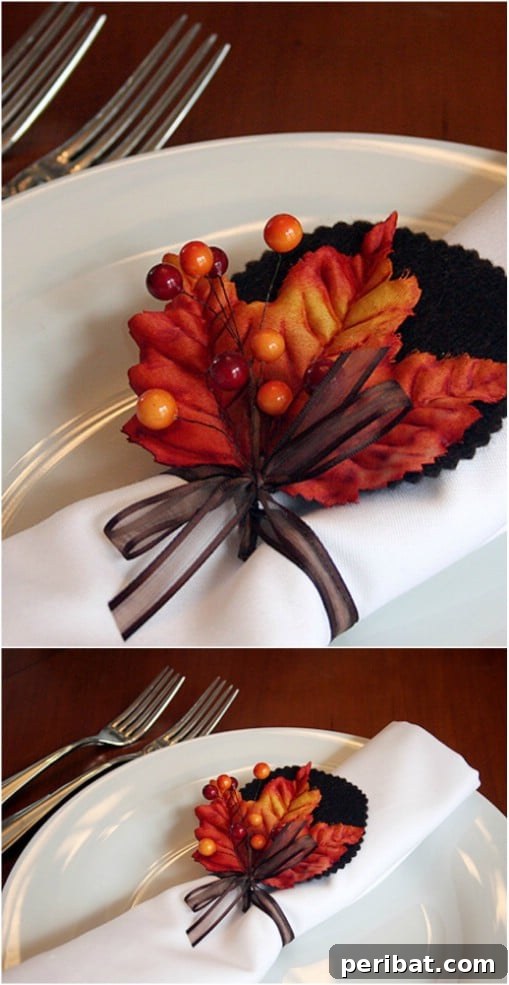 Autumn Leaves Napkin Rings