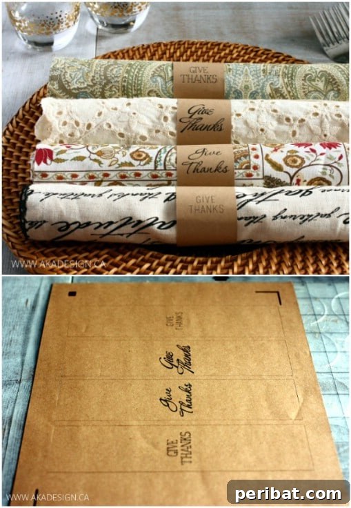 Printable Kraft Paper Rings