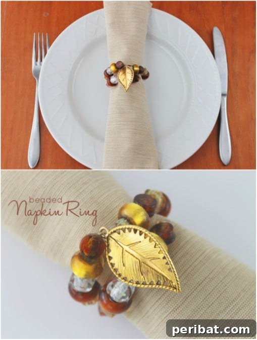 DIY Beaded Napkin Ring