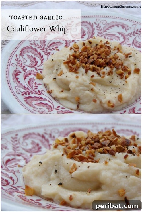 Toasted Whipped Garlic Cauliflower
