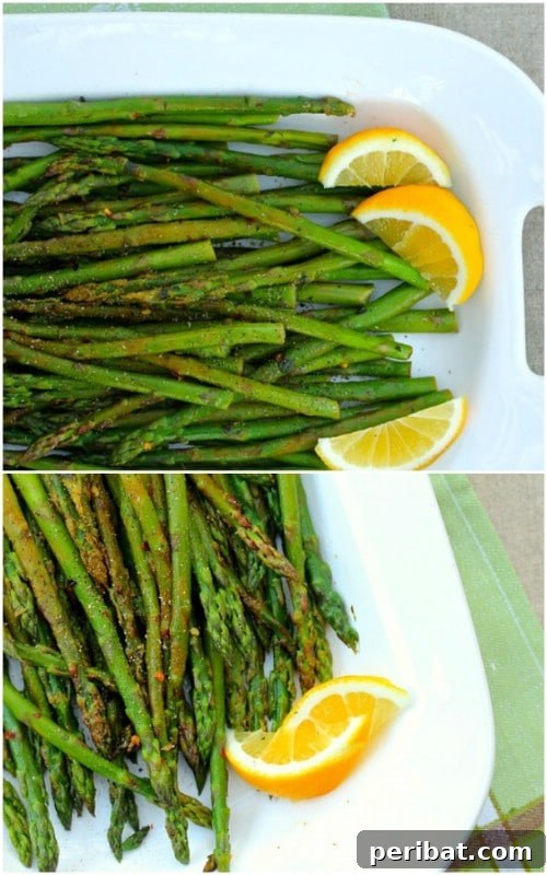 Asparagus With Lemon Mint And Red Peppers