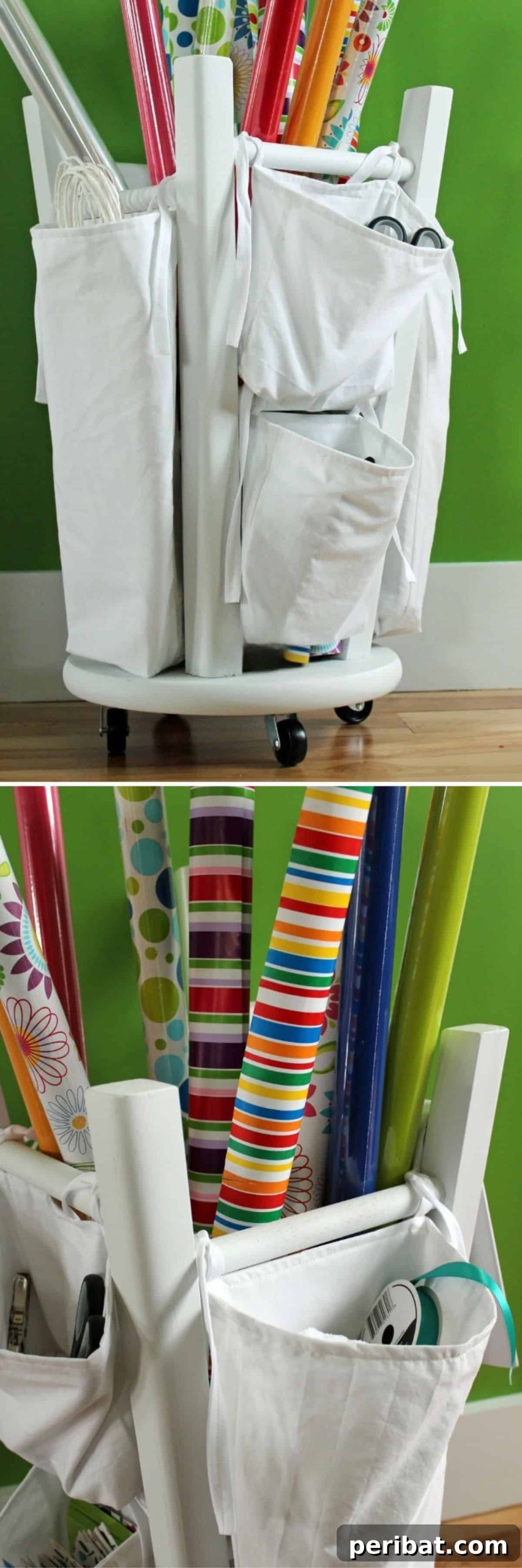 12 Genius Hacks for a Stress-Free Christmas Season 12 Two-Hour DIY Wrapper Organizer