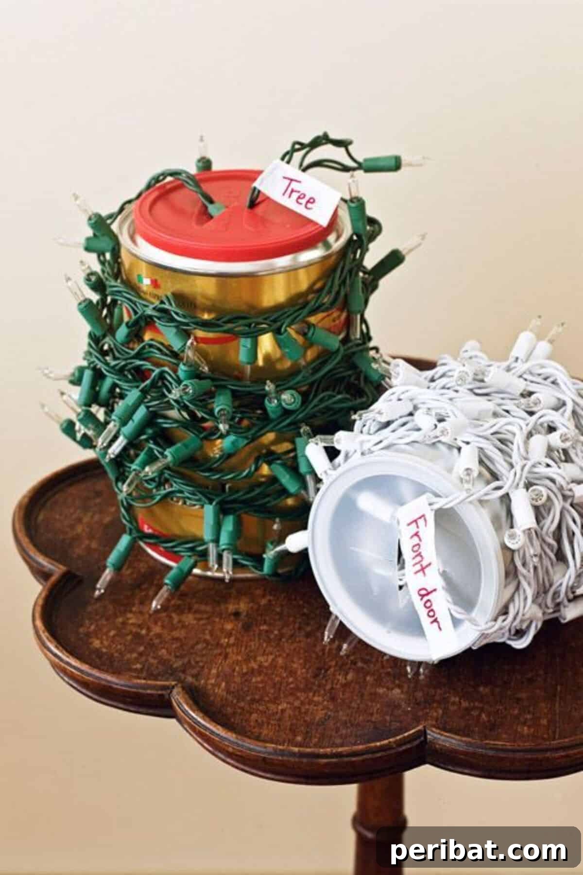 12 Genius Hacks for a Stress-Free Christmas Season 5 Coffee Can Light Organizers