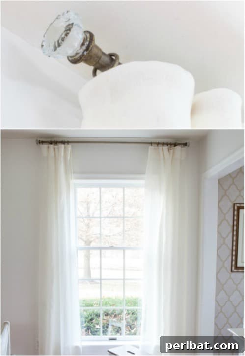 Elevate Your Windows: 16 DIY Curtain Rods and Hooks for Budget-Friendly Chic 18 Vintage Door Knob Decorated Curtain Rod
