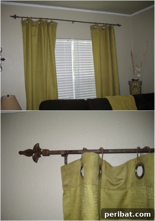 Elevate Your Windows: 16 DIY Curtain Rods and Hooks for Budget-Friendly Chic 3 DIY Welded Fence Rail Curtain Rod