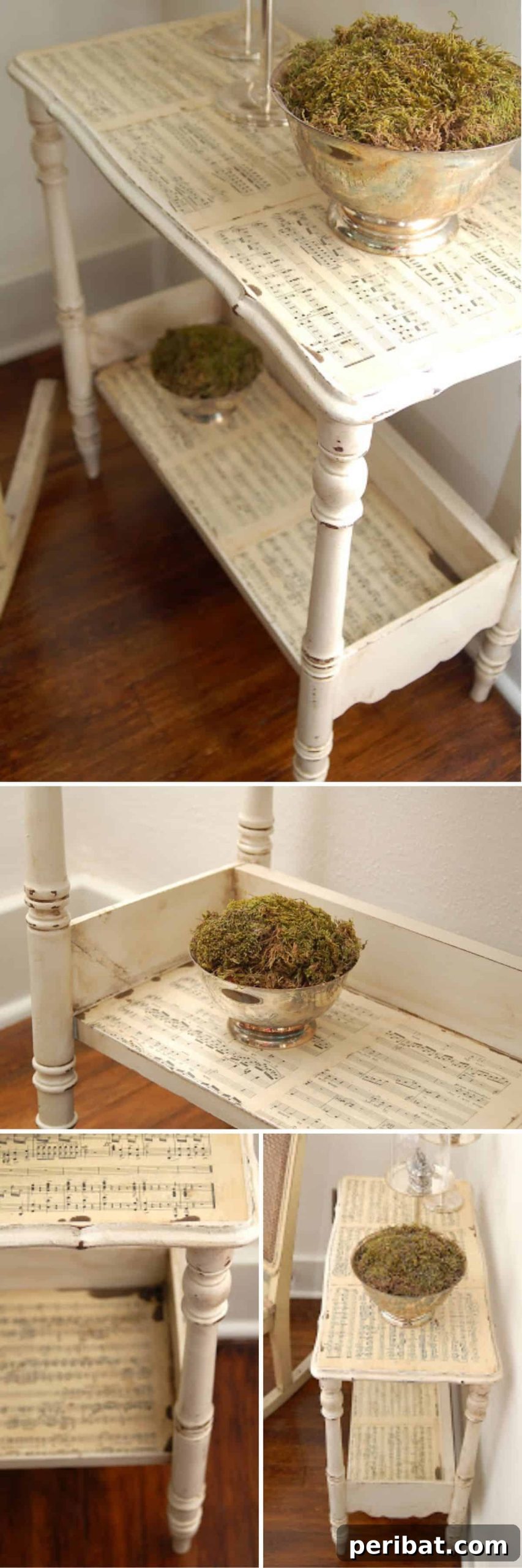 Transform Your Home: 18 DIY Accent Tables for Elevated Style 11 Lovely DIY Sheet Music Accent Table