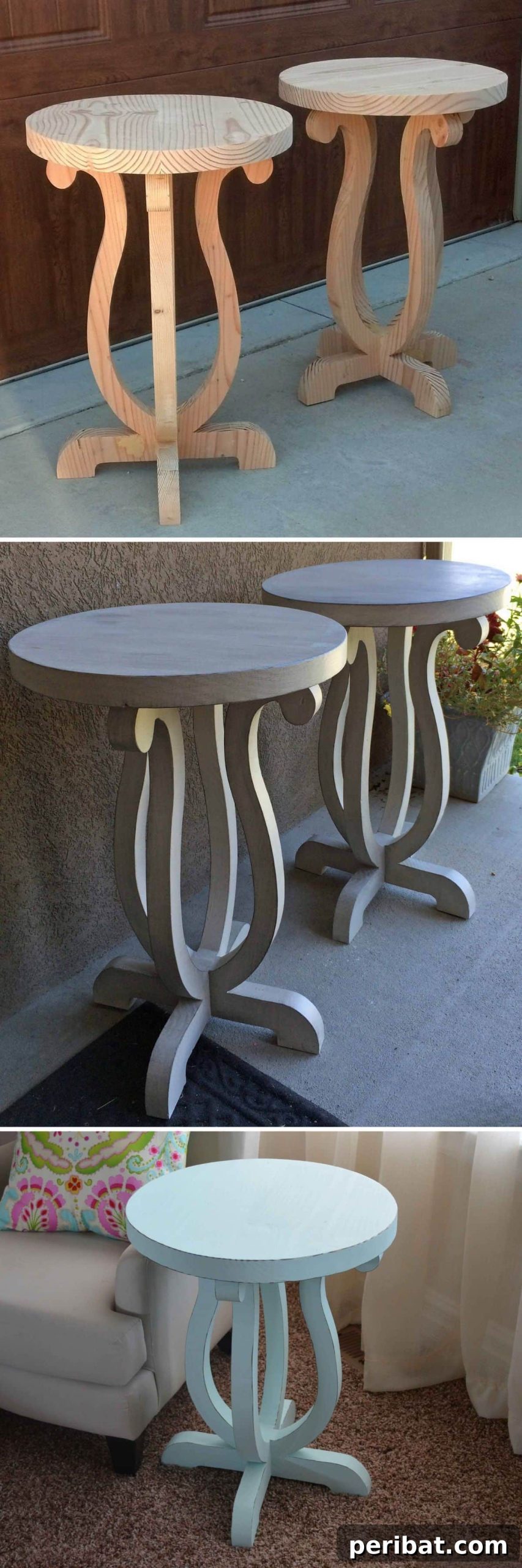 Transform Your Home: 18 DIY Accent Tables for Elevated Style 3 DIY $12 Curvy Table