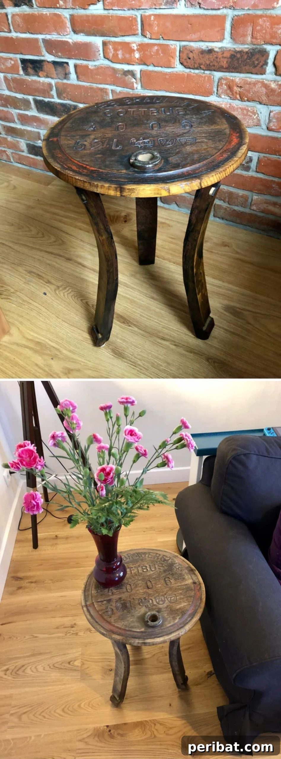 Transform Your Home: 18 DIY Accent Tables for Elevated Style 5 DIY Accent Table From an Old Barrel