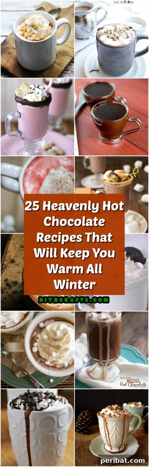 25 Heavenly Hot Chocolate Recipes That Will Keep You Warm All Winter