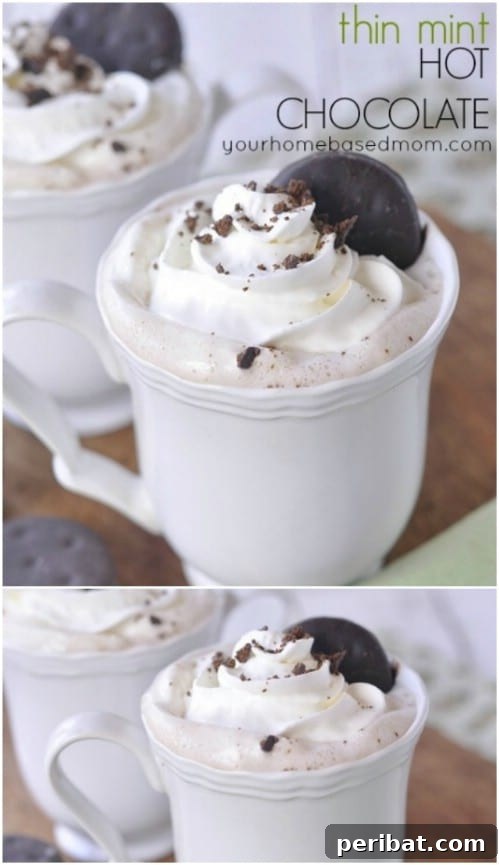 Thin Mints Hot Chocolate